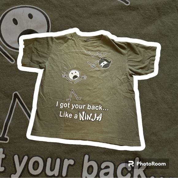 cartoon graphic T-shirt boys size 10-12 I got your back like a nin… - Picture 1 of 3
